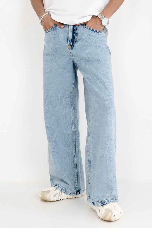 Acid wash blue – Baggy Denim