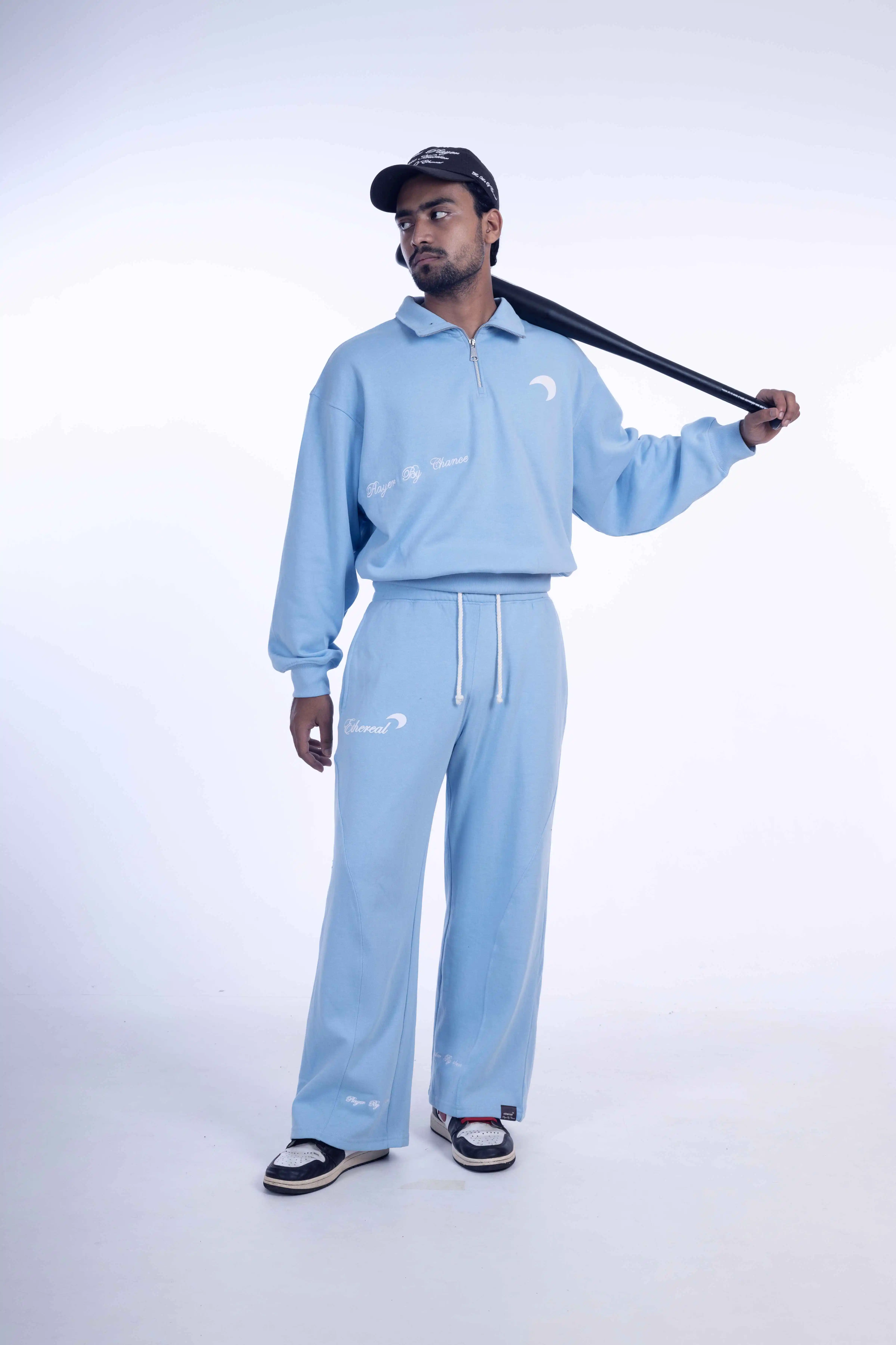 Sky Blue Sweatpant & Sweatshirt Combo – Player By Chance